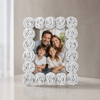 Bongelli Preziosi Portafoto piccolo con cornice in marmorino dal design moderno