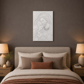 Bongelli Preziosi Quadri capoletto moderno con Sacra Famiglia pannello 20x30 
