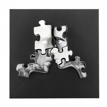 Bongelli Preziosi Quadro piccolo con pannello in legno e soggetto con visi in marmorino Puzzle