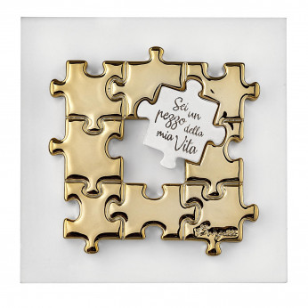 Bongelli Preziosi Quadro piccolo con pannello in legno e soggetto in marmorino Puzzle