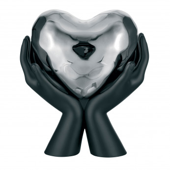 Bongelli Preziosi Scultura moderna con mani che stringono un cuore piccolo