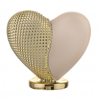 Bongelli Preziosi Scultura piccola con cuore in marmorino Cuore Bicolore