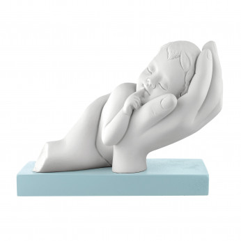 Bongelli Preziosi Scultura piccola in marmorino dal design moderno Bimbo tra le mani