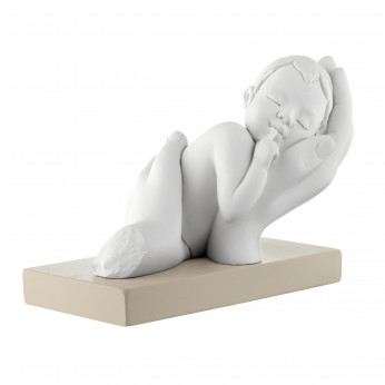 Bongelli Preziosi Scultura piccola in marmorino dal design moderno Bimbo tra le mani