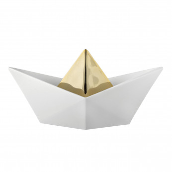 Bongelli Preziosi Scultura piccola in marmorino dal design moderno con Barchetta Origami