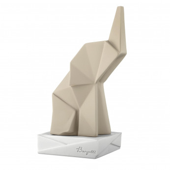 Bongelli Preziosi Scultura piccola in marmorino dal design moderno con Elefantino Origami