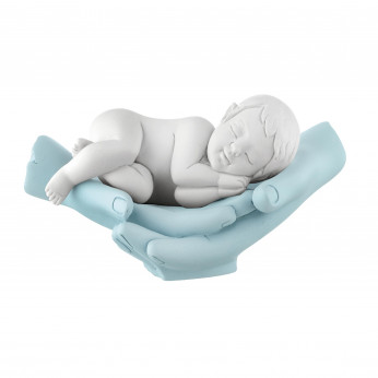 Bongelli Preziosi Scultura piccola in marmorino dal design moderno con mani e bimbo