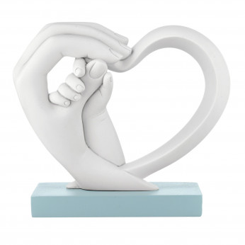 Bongelli Preziosi Scultura piccola in marmorino dal design moderno con mani e cuore 