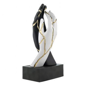 Bongelli Preziosi Scutura da tavolo piccola in marmorino kintsugi dal design moderno Mani