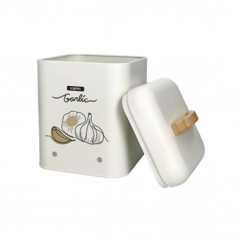 Brandani Barattolo per alimenti in metallo con coperchio Garlic