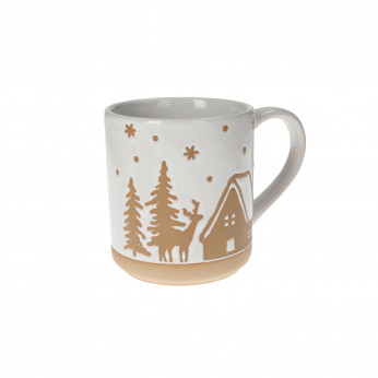 Brandani Mug in ceramica con bosco Pan Di Zenzero