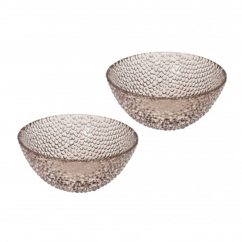 Brandani Set 2 pz ciotoline in vetro dal design moderno ed elegante Drop
