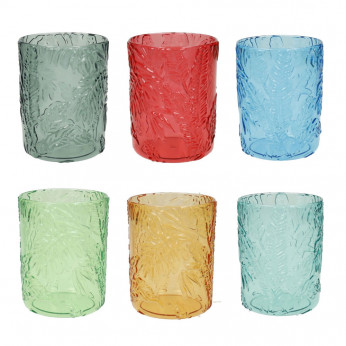 Brandani Set 6 pezzi bicchieri in plexiglass Tropical