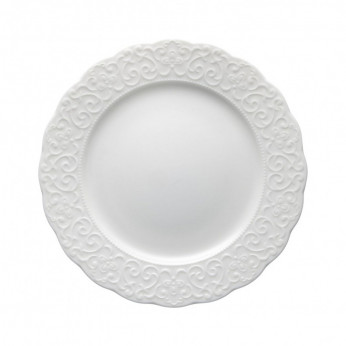 Brandani Set 6 pezzi piattino piccolo in porcellana dalle finiture classiche Gran Gala