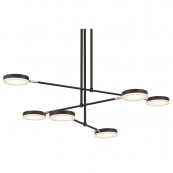 Maytoni Lampadario a LED piccola in metallo e diffusori dal design moderno Fad