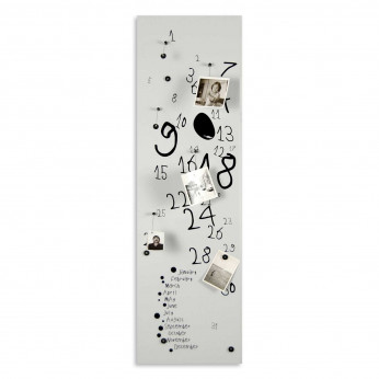 Design Object Lavagna magnetica verticale con magneti per foto e calendario "KROK 3" 