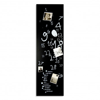 Design Object Lavagna magnetica verticale con magneti per foto e calendario "KROK 3" 