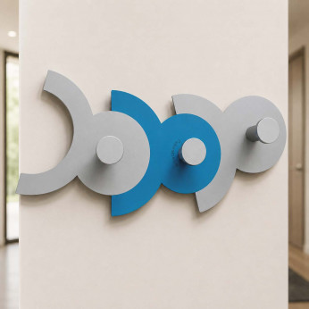 CalleaDesign Appendiabiti da parete per cameretta con 3 ganci DienneA