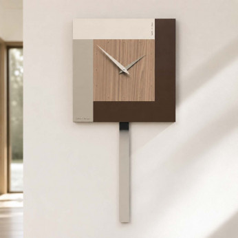 CalleaDesign Orologio a pendolo moderno da parete Stripes