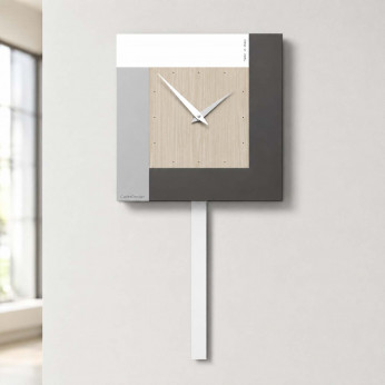 CalleaDesign Orologio a pendolo moderno da parete Stripes