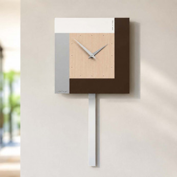 CalleaDesign Orologio a pendolo moderno da parete Stripes