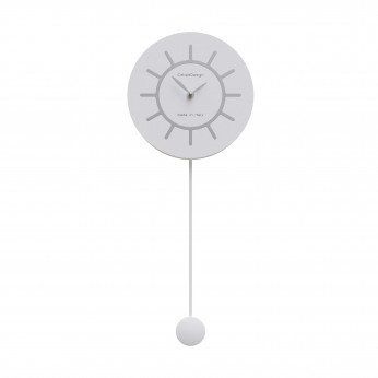 CalleaDesign Orologio da parete a pendolo in legno dal design moderno Philip