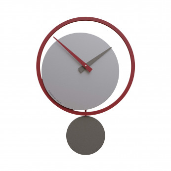 CalleaDesign Orologio da parete a pendolo in legno dal design moderno Eclipse