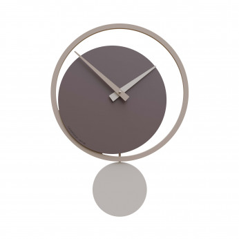 CalleaDesign Orologio da parete a pendolo in legno dal design moderno Eclipse