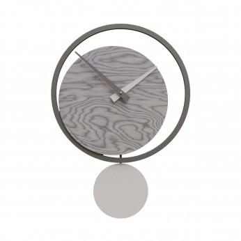 CalleaDesign Orologio da parete a pendolo in legno dal design moderno Eclipse