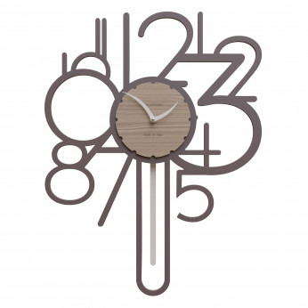 CalleaDesign Orologio da parete a pendolo in legno dal design moderno ed elegante Joseph
