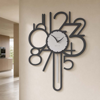 CalleaDesign Orologio da parete a pendolo in legno dal design moderno ed elegante Joseph