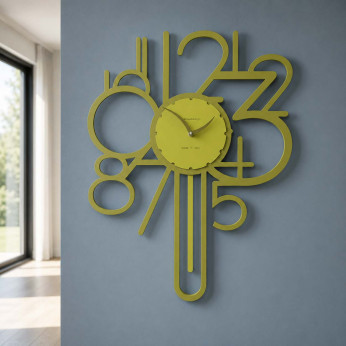 CalleaDesign Orologio da parete a pendolo in legno dal design moderno ed elegante Joseph
