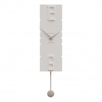 CalleaDesign Orologio da parete a pendolo in legno dal design moderno ed elegante Rock