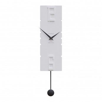 CalleaDesign Orologio da parete a pendolo in legno dal design moderno ed elegante Rock