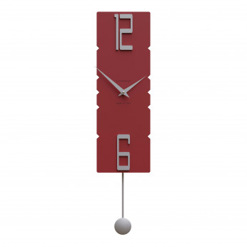 CalleaDesign Orologio da parete a pendolo in legno dal design moderno ed elegante Rock