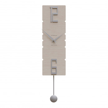 CalleaDesign Orologio da parete a pendolo in legno dal design moderno ed elegante Rock