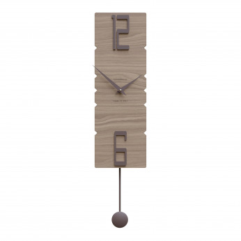 CalleaDesign Orologio da parete a pendolo in legno dal design moderno ed elegante Rock