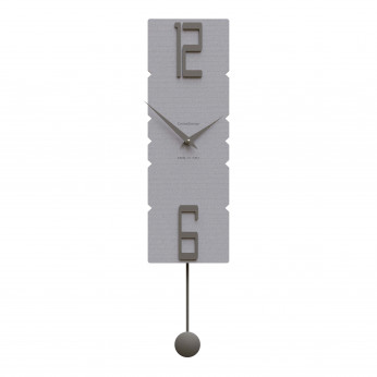CalleaDesign Orologio da parete a pendolo in legno dal design moderno ed elegante Rock