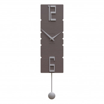 CalleaDesign Orologio da parete a pendolo in legno dal design moderno ed elegante Rock