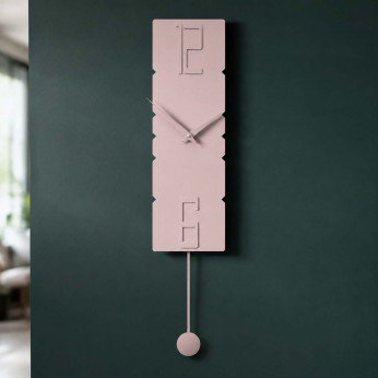 CalleaDesign Orologio da parete a pendolo in legno dal design moderno ed elegante Rock