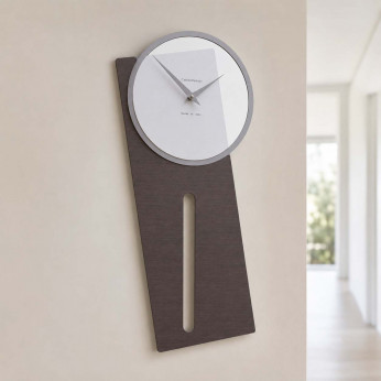 CalleaDesign Orologio da parete a pendolo in legno dal design moderno ed elegante Sherlock