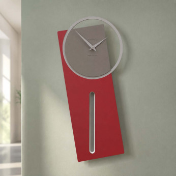 CalleaDesign Orologio da parete a pendolo in legno dal design moderno ed elegante Sherlock