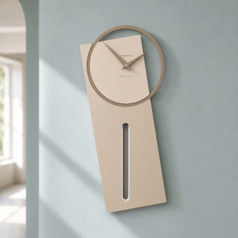 CalleaDesign Orologio da parete a pendolo in legno dal design moderno ed elegante Sherlock