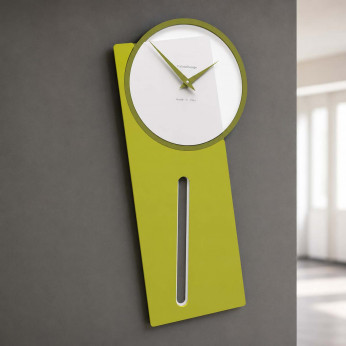 CalleaDesign Orologio da parete a pendolo in legno dal design moderno ed elegante Sherlock