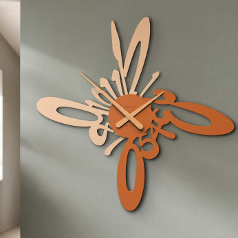 CalleaDesign Orologio da parete particolare in legno Armonico