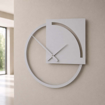 CalleaDesign Orologio da parete con quadrante rotondo il legno dal design moderno ed elegante Karl