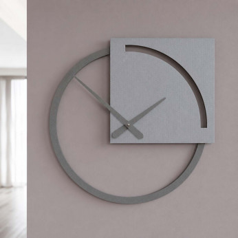CalleaDesign Orologio da parete con quadrante rotondo il legno dal design moderno ed elegante Karl