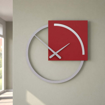 CalleaDesign Orologio da parete con quadrante rotondo il legno dal design moderno ed elegante Karl