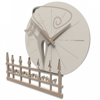 CalleaDesign Orologio da parete Gatto Romantico