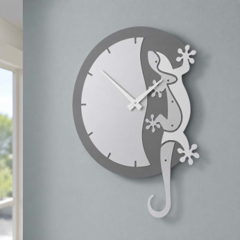 CalleaDesign Orologio da parete Geco Arrampicante